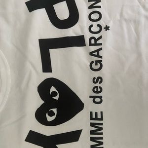 CDG Play Arc Logo Tee, White